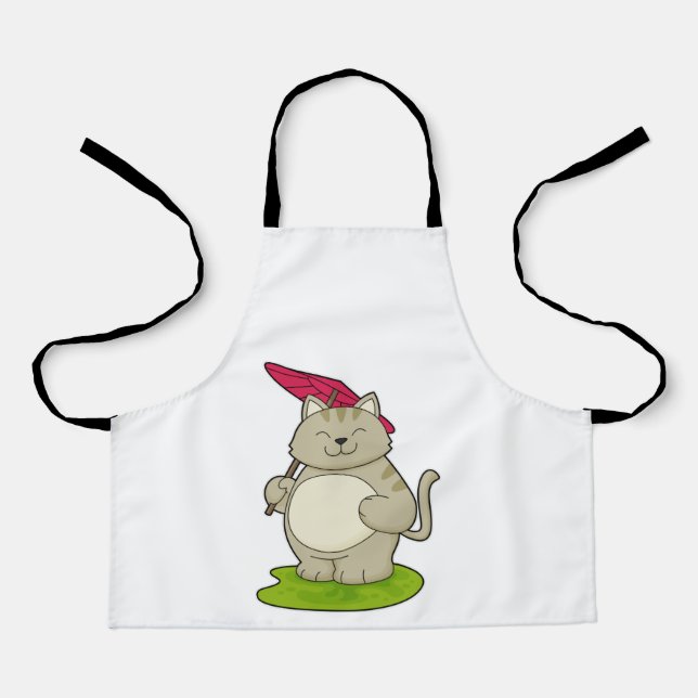Cat with  Umbrella Apron (Front)