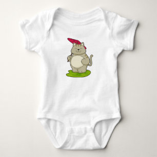 Cat with  Umbrella Baby Bodysuit