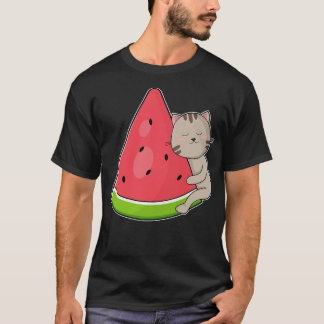 Cat with Watermelon T-Shirt