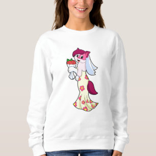 Cat with Wedding dress & Bunch of Flower Sweatshirt