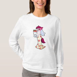 Cat with Wedding dress & Bunch of Flower T-Shirt