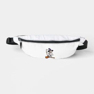 Cat Wizard Halloween Witch Mystical Cat Lovers  Fanny Pack