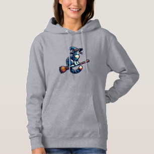 Cat Wizard Halloween Witch Mystical Cat Lovers Hal Hoodie