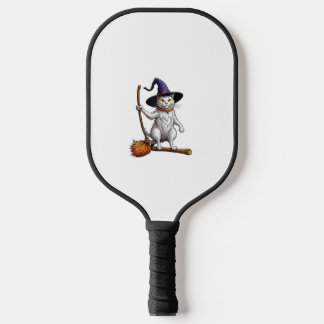 Cat Wizard Halloween Witch Mystical Cat Lovers Pickleball Paddle