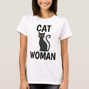 CAT WOMAN Funny Cat T-shirts