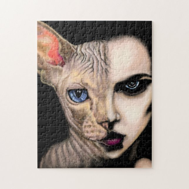 Cat Woman Puzzle (Vertical)