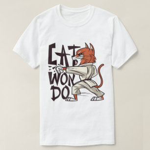 Cat Won Do Funny Martial Arts Cat T-Shirt