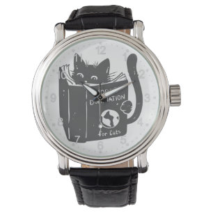 Cat world domination for cats - Choose back colour Watch