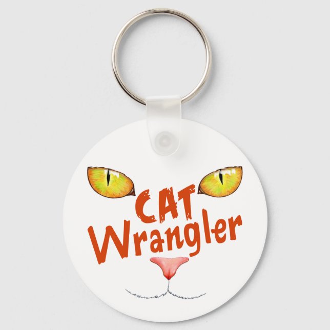 Cat Wrangler Keychain (Front)