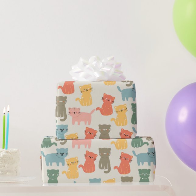 Cat Wrapping Paper (Party Gifts)