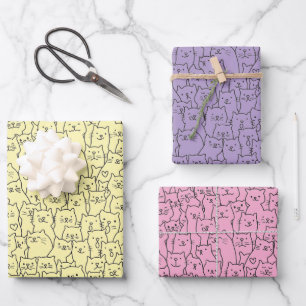 Cat Wrapping Paper, Kitten Gift Wrap