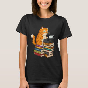 Cat Writer Funny Published Author Library Kitten C T-Shirt