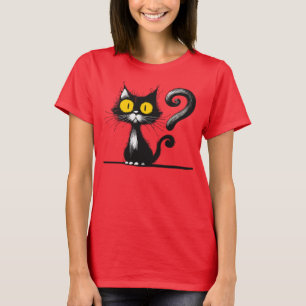 CAT yellow eyes - T-Shirt