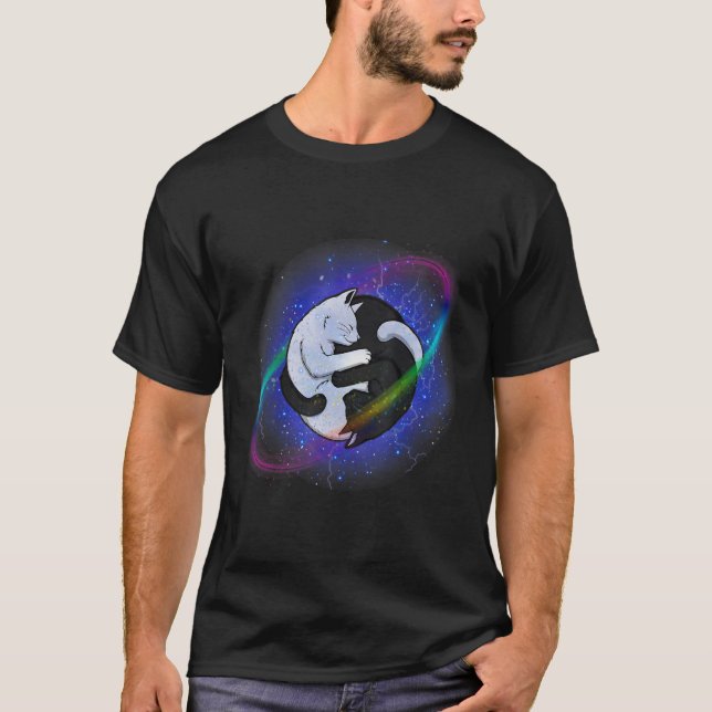 Cat Yin and Yang T-Shirt (Front)