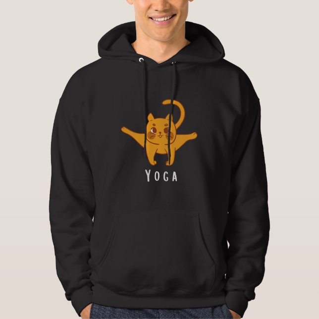 Cat Yoga 34 Hoodie (Front)