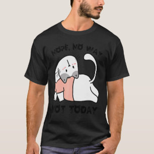 Cat Yoga Kitten Nope No Way Cats Not Today Cat Mom T-Shirt