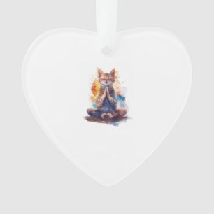 Cat Yoga Master Ornament