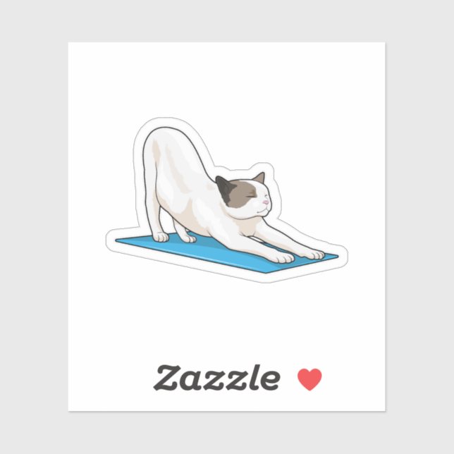 Cat Yoga Meditation Fitness (Sheet)