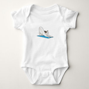 Cat Yoga Meditation Fitness Baby Bodysuit