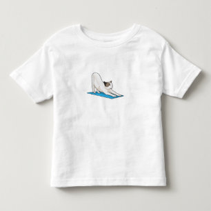 Cat Yoga Meditation Fitness Toddler T-shirt