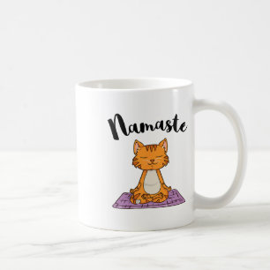 Cat Yoga Namaste Shirt Women Girls Kitten Yoga Coffee Mug