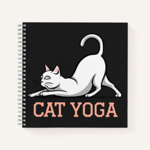 cat yoga notebook