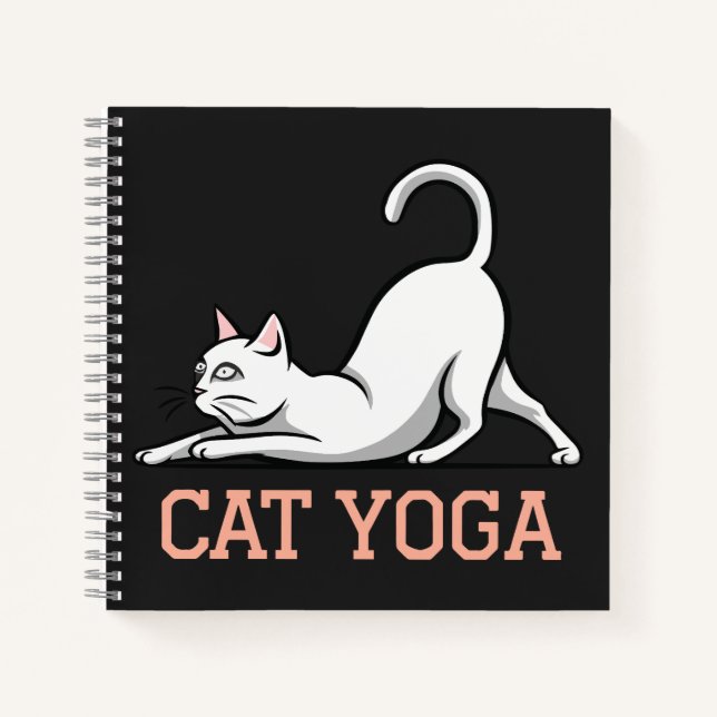 cat yoga notebook (Front)