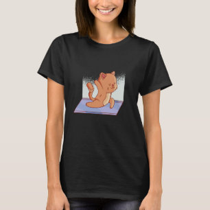 Cat Yoga Pose Cute Funny Yoga Meditation Kundalini T-Shirt