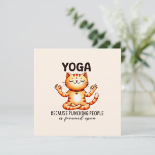 Cat Yoga Pose - Funny Yoga