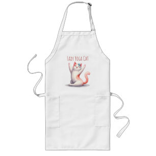 Cat Yoga Pose - Lady Yoga Cat Long Apron