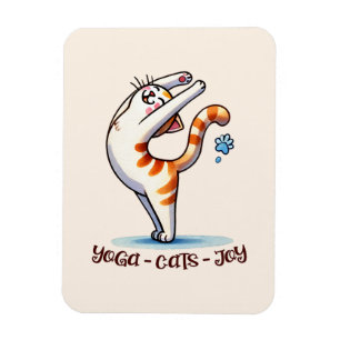 Cat Yoga Pose - Yoga - Cats - Joy Magnet