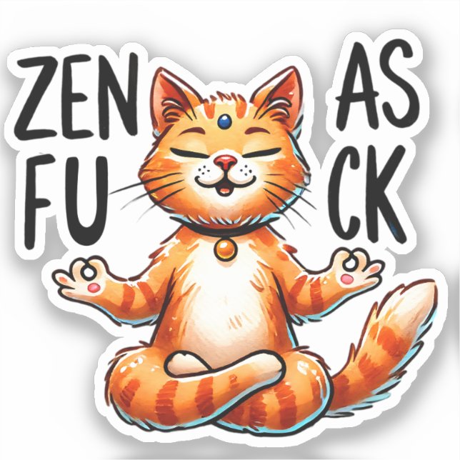 Cat Yoga Pose - Zen (Front)