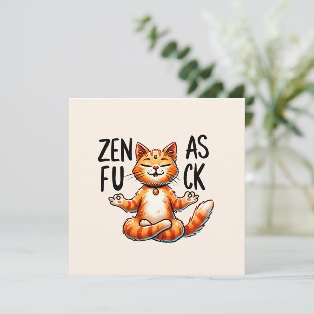 Cat Yoga Pose - Zen (Standing Front)
