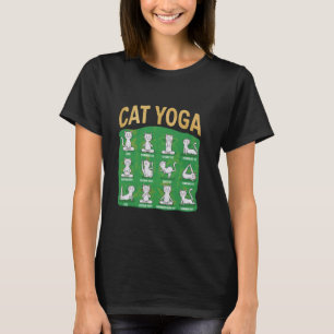 Cat Yoga Poses Cats Practicing Mindfulness Meditat T-Shirt