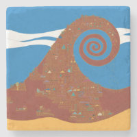 Cataclysm - Marble Stone Coaster