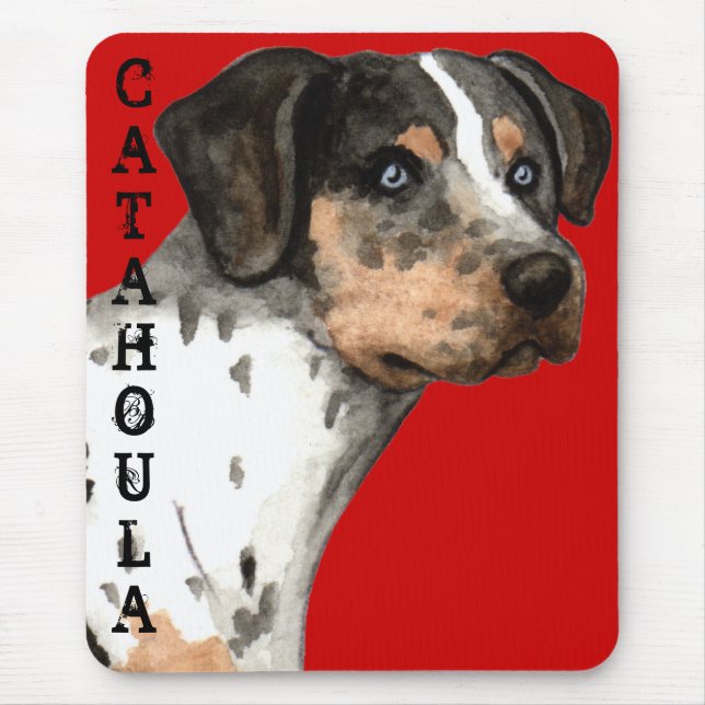 Catahoula Colour Block Mouse Pad (Front)