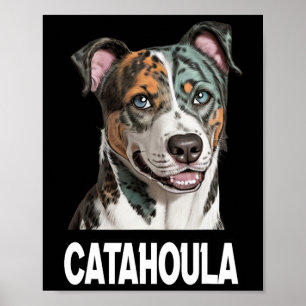 Catahoula Leopard Dog Art Pet Lovers For Men Women Poster