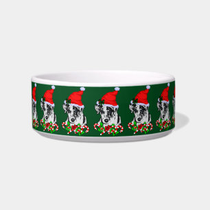 Catahoula Leopard Dog Christmas Bowl