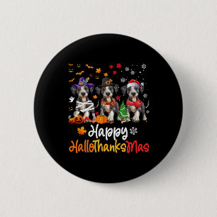 Catahoula Leopard Dog Halloween Christmas Hallotha 2 Inch Round Button