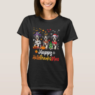 Catahoula Leopard Dog Halloween Christmas Hallotha T-Shirt