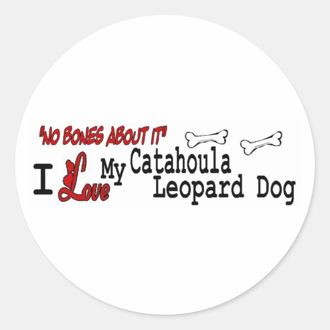 Catahoula Leopard Dog (I Love) Sticker (Front)