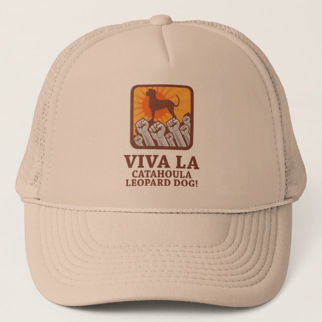 Catahoula Leopard Dog Trucker Hat (Front)