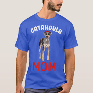 Catahoula Mom Funny Catahoula Leopard Dog Mom Moth T-Shirt