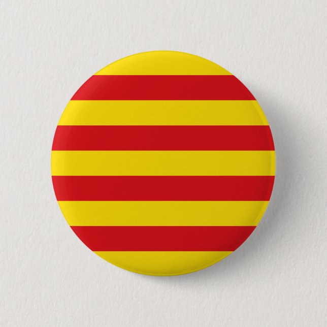 Catalan Flag 2 Inch Round Button (Front)