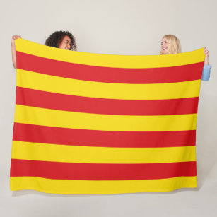 Catalan Flag (Catalonia) Fleece Blanket
