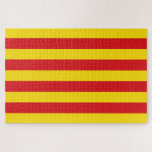 Catalan Flag (Catalonia) Jigsaw Puzzle<br><div class="desc">This item features the iconic red and yellow stripes of the Catalan flag. Catalonia (Catalunya) is an autonomous community on the northeastern corner of Spain that has a strong nationalist movement seeking independence for the region. The largest city in Catalonia is Barcelona, which lies on the coast of the Mediterranean...</div>