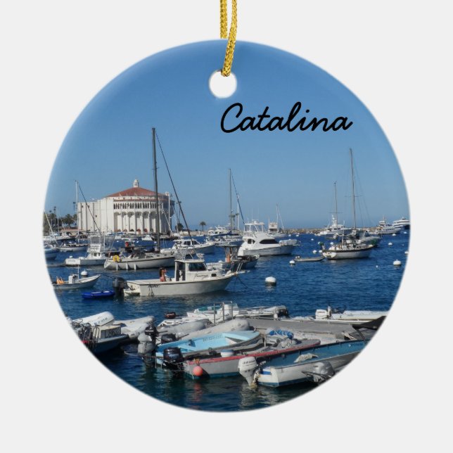 Catalina, California Ceramic Ornament (Front)