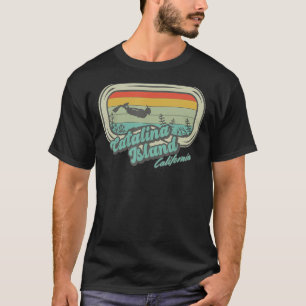 Catalina Island California Retro Snorkelling And D T-Shirt