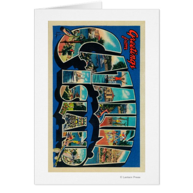 Catalina Island, Californie - Grande Lettre (Devant)