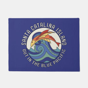 Catalina Island Flying Fish Door Mat